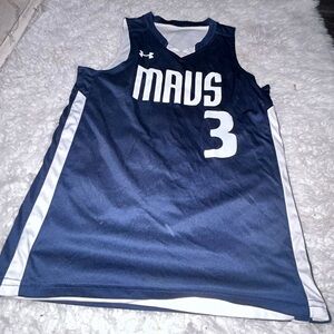 Mavs 3 Anthony Davis Under Armour   Reversible Basketball Jersey Navy youth L 90